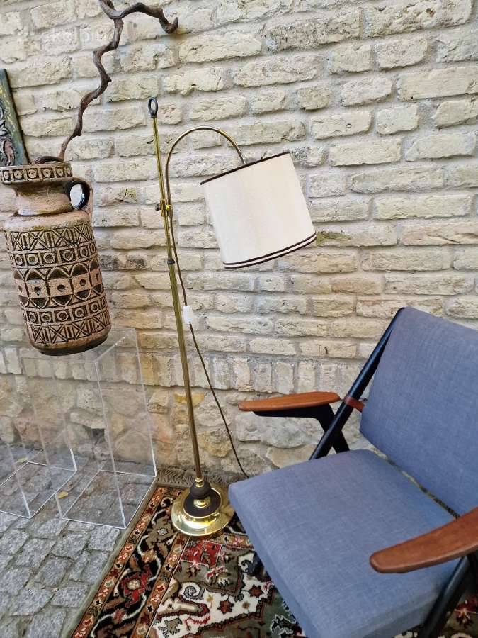 Vintažinis mid century žalvarinis toršeras - nuotraukos Nr. 20