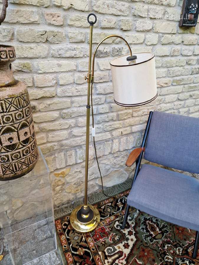 Vintažinis mid century žalvarinis toršeras - nuotraukos Nr. 22