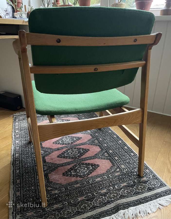 Mid century, vintažinis ąžuolinis krėslas - nuotraukos Nr. 3