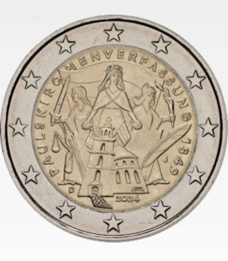 Vokietija 2 eurai Unc