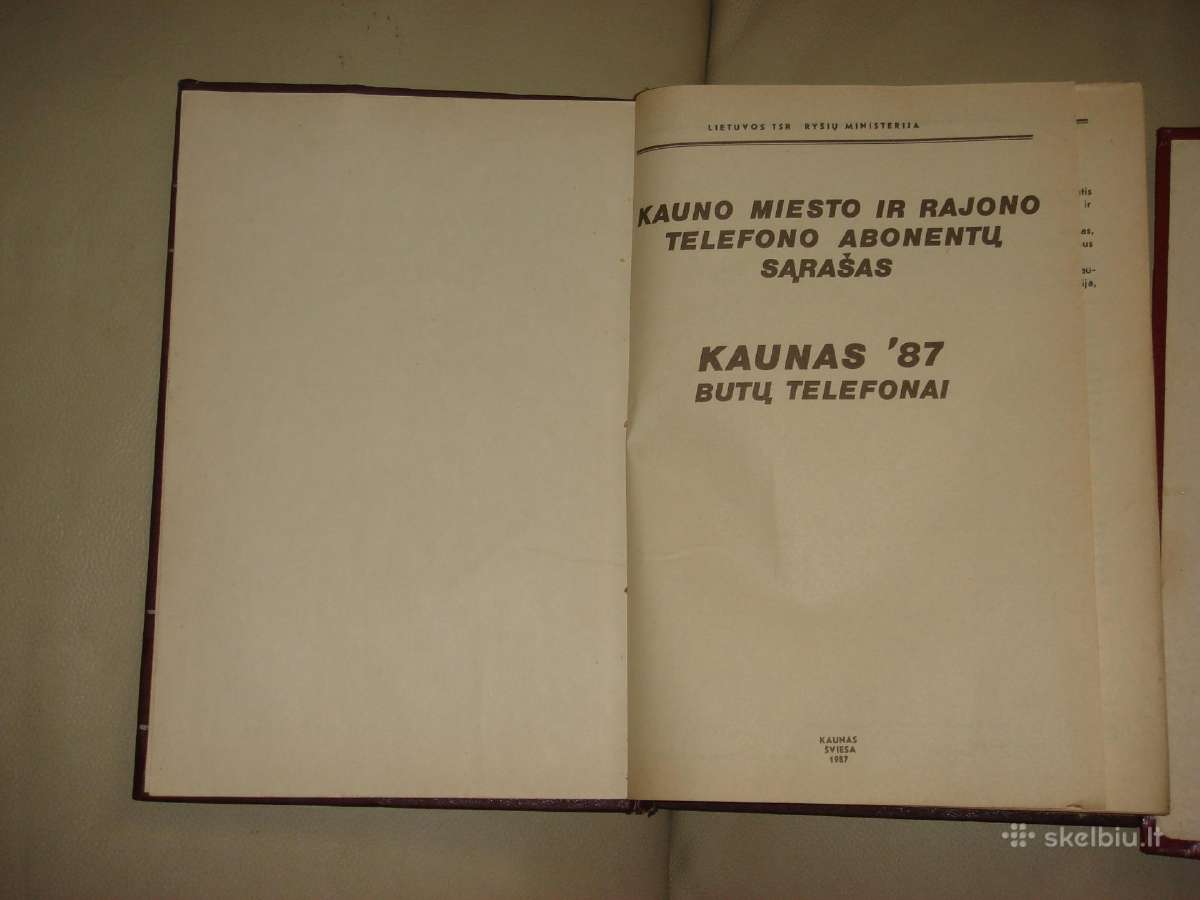 Senos abonentu knygos - nuotraukos Nr. 4