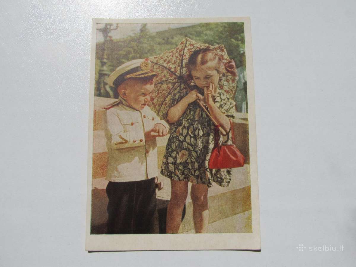 Vaikas su kariškio uniforma , 1954 CcCCCP