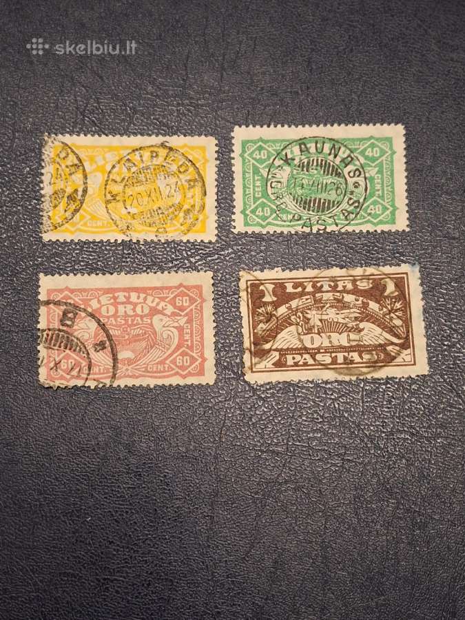 Lietuva 1924 m. Oro pastas, antspauduoti