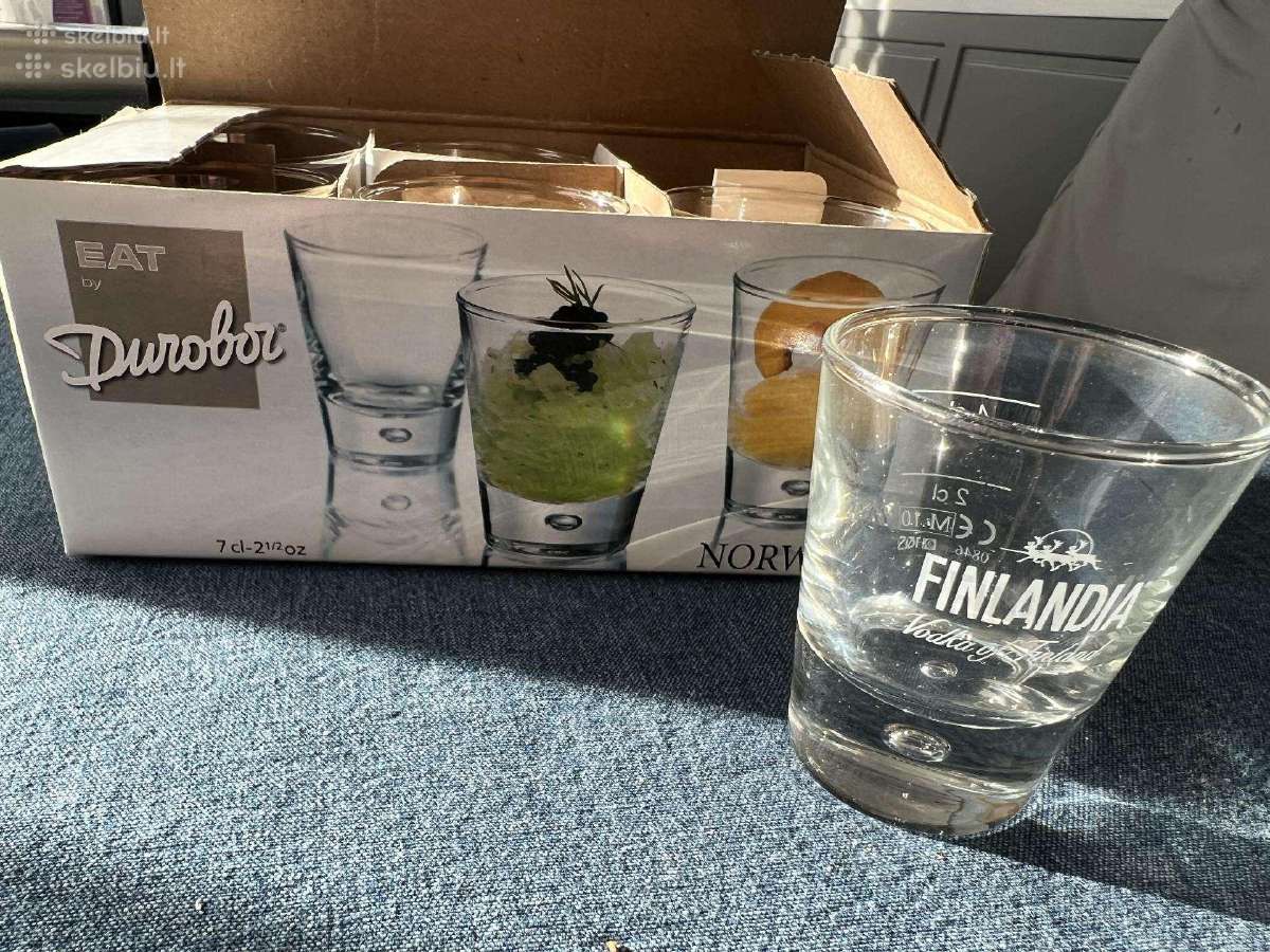 Durobor taurelės degtinei Finlandia, 6 vnt., 70 ml