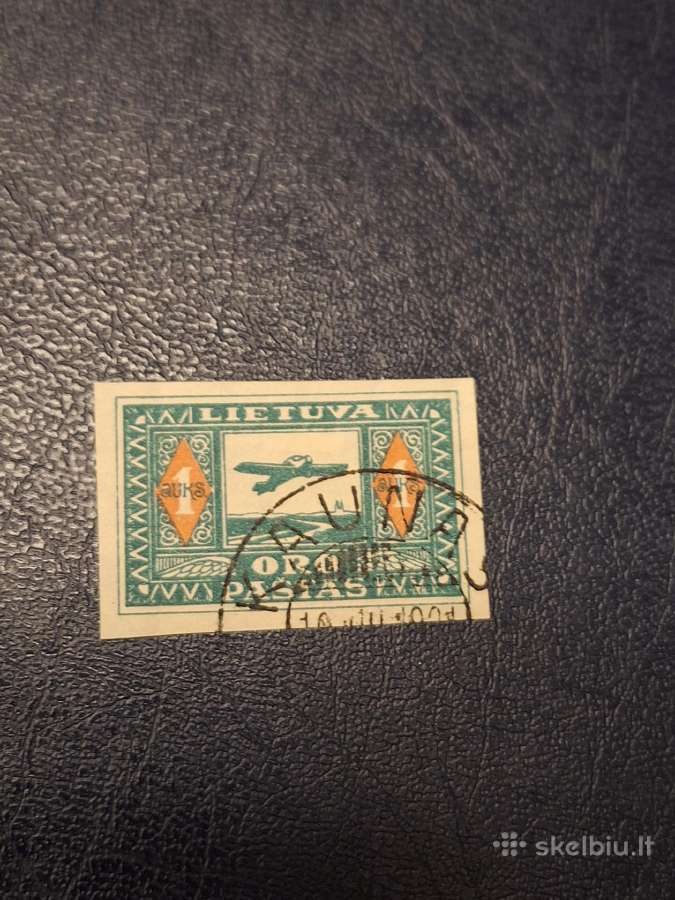 Lietuva 1921 m. Oro paštas, antsp. kirptinis