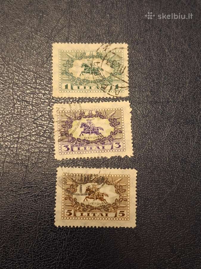 Lietuva 1927 m. Vytis, antspauduoti
