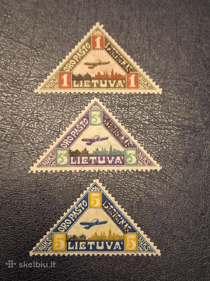 Lietuva 1922 m. Oro paštas, švarūs*