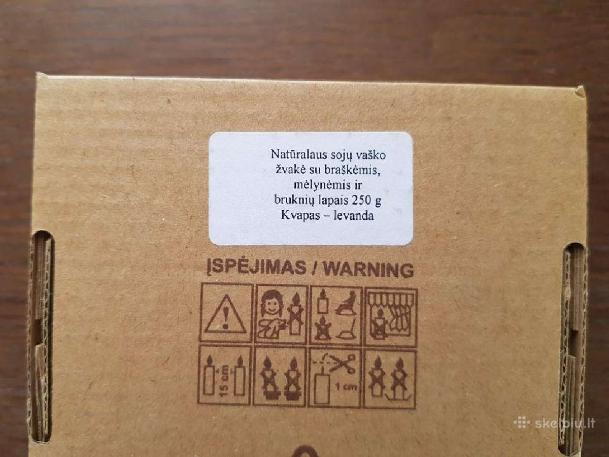 Naturalaus soju vasko zvake 250g - nuotraukos Nr. 7