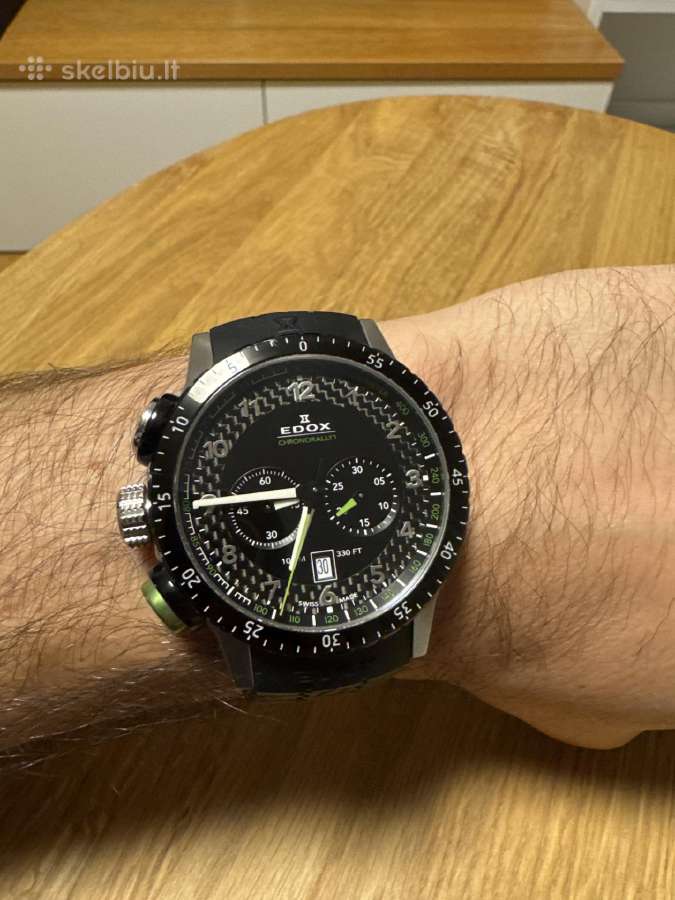 Edox Chronorally Chronograph vyriškas laikrodis - nuotraukos Nr. 6