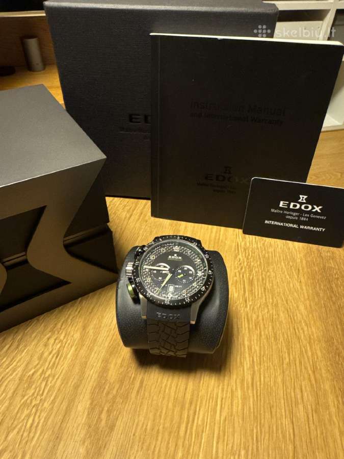 Edox Chronorally Chronograph vyriškas laikrodis