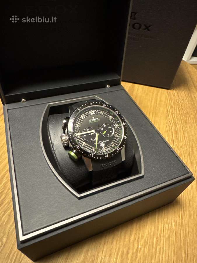 Edox Chronorally Chronograph vyriškas laikrodis - nuotraukos Nr. 2