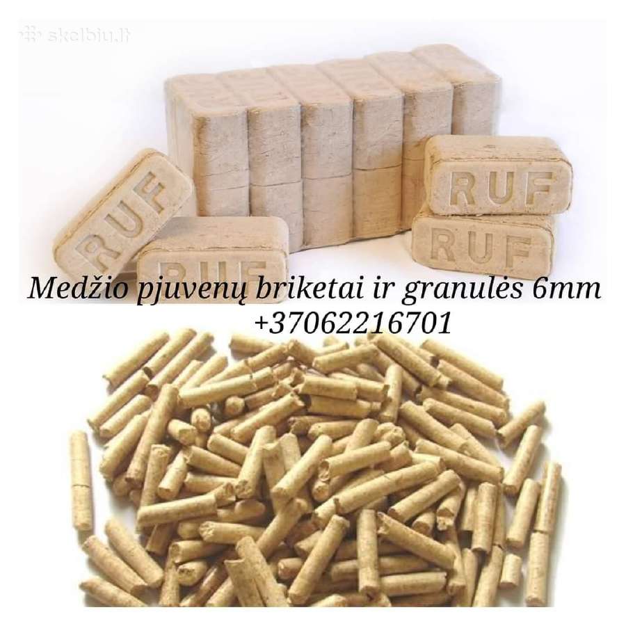 Medžio pjuvenų granulės 6mm En Plus A1 / Briketai - nuotraukos Nr. 6
