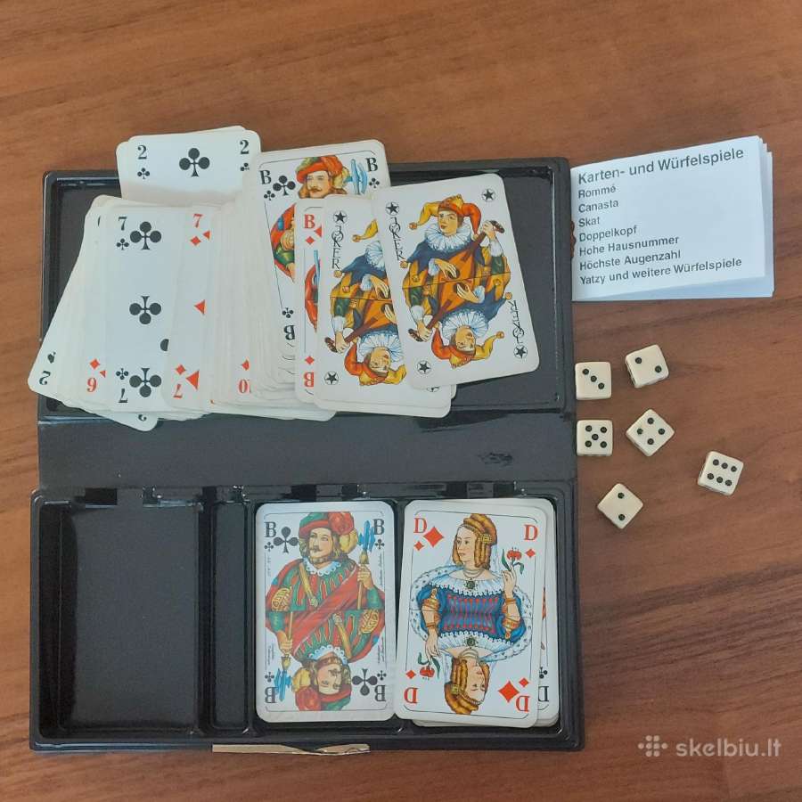 Vokiškas kortų komplektas ( 3 kortų kaladės )
