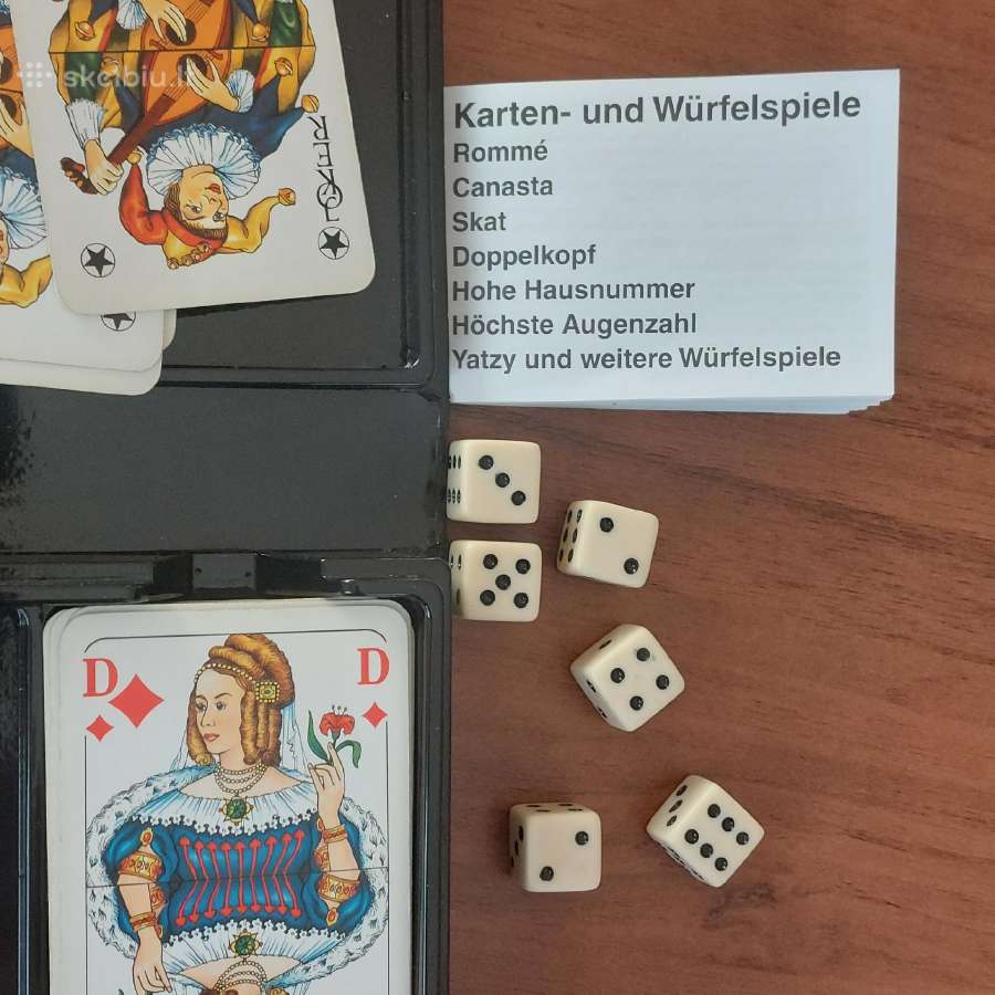Vokiškas kortų komplektas ( 3 kortų kaladės ) - nuotraukos Nr. 2