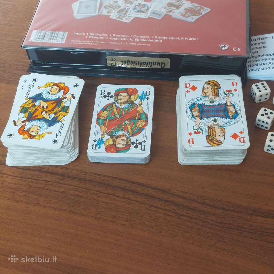 Vokiškas kortų komplektas ( 3 kortų kaladės ) - nuotraukos Nr. 3