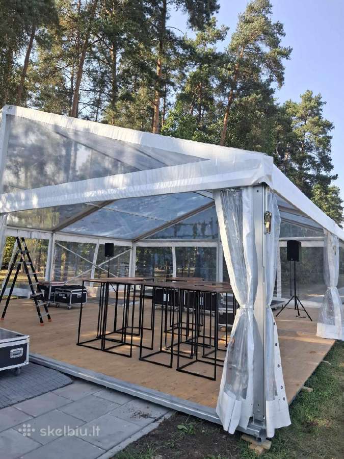 Naudoti skaidrūs tentiniai paviljonai - Pigiau - nuotraukos Nr. 2