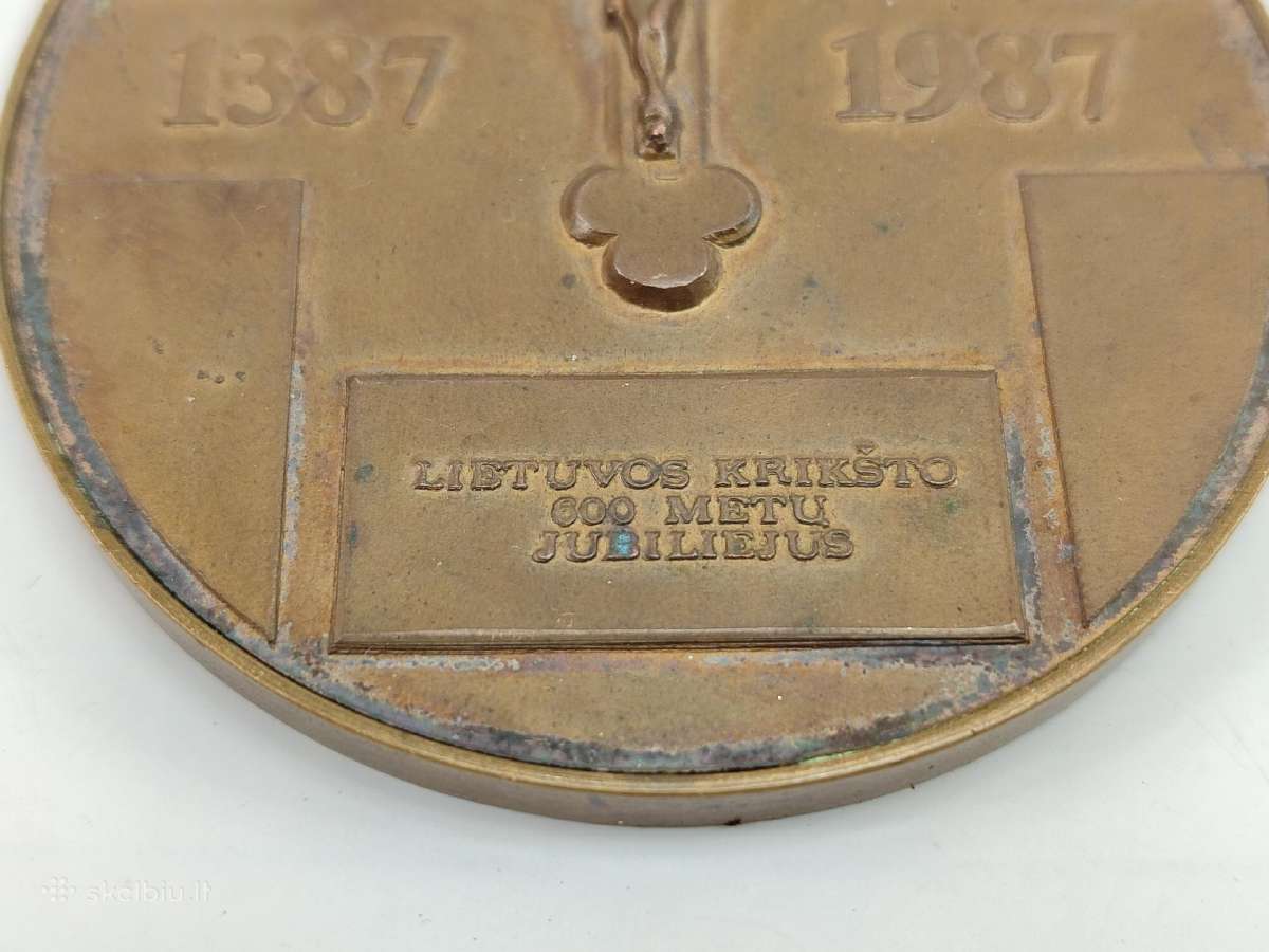 Medalionas Lietuvos krikštas 600metu jubiliejus - nuotraukos Nr. 3