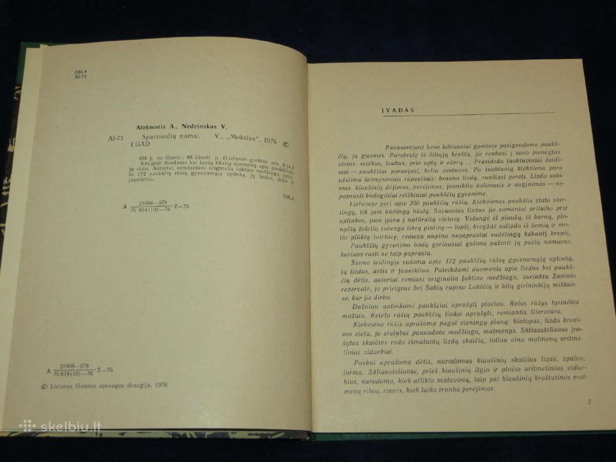 Knyga Sparnuočių namai 1976 - nuotraukos Nr. 4