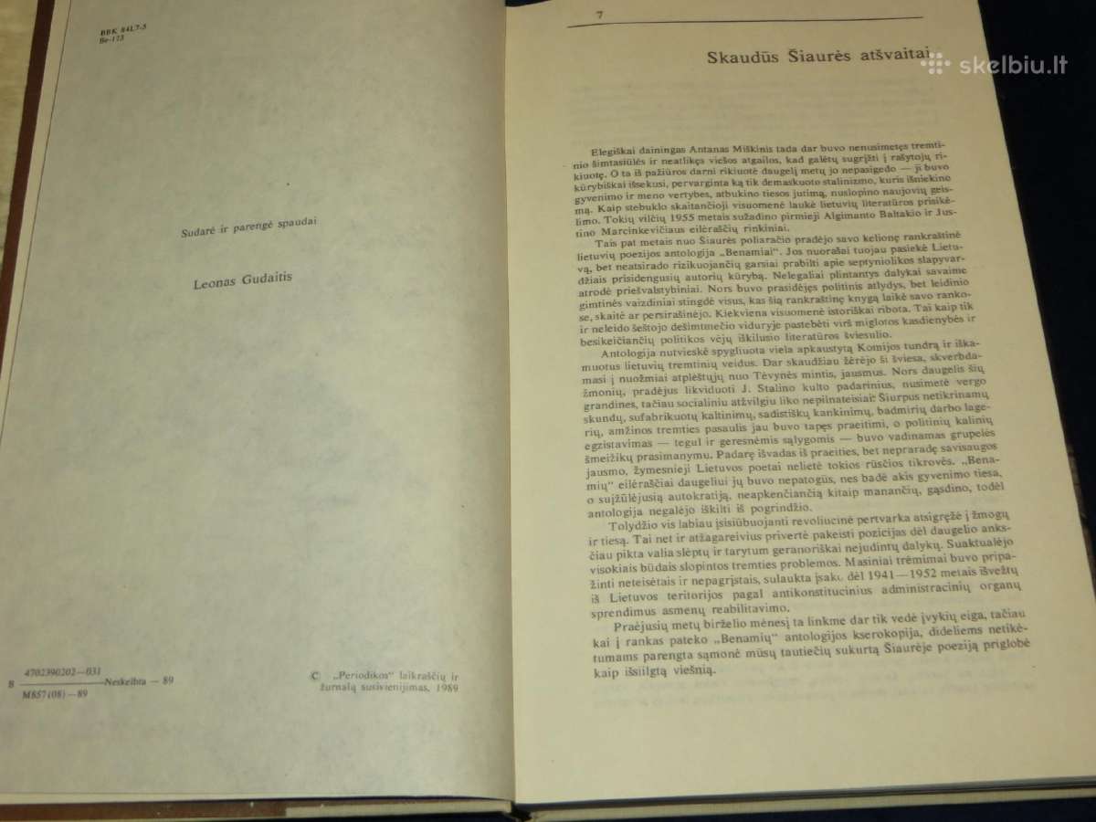 Knyga Benamiai. Intos tremtinių poezija 1989 - nuotraukos Nr. 7