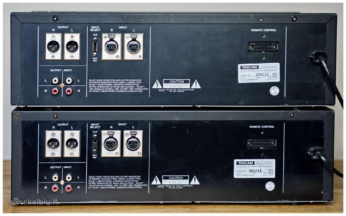 Kasetine deka Tascam 122 Mk II Tascam 122 Mk III - nuotraukos Nr. 3