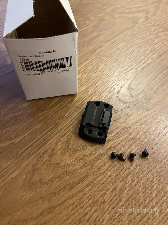 Aimpoint micro H2. Micro 11mm Dovetail laikiklis.