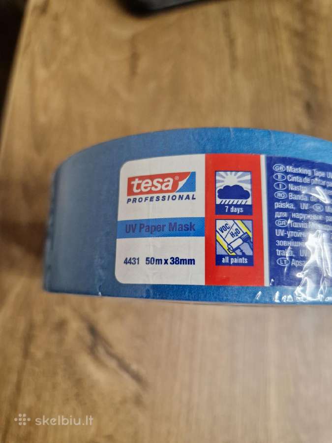 Mėlyna lipni juosta Tesa 4431,tinka lauko darbams