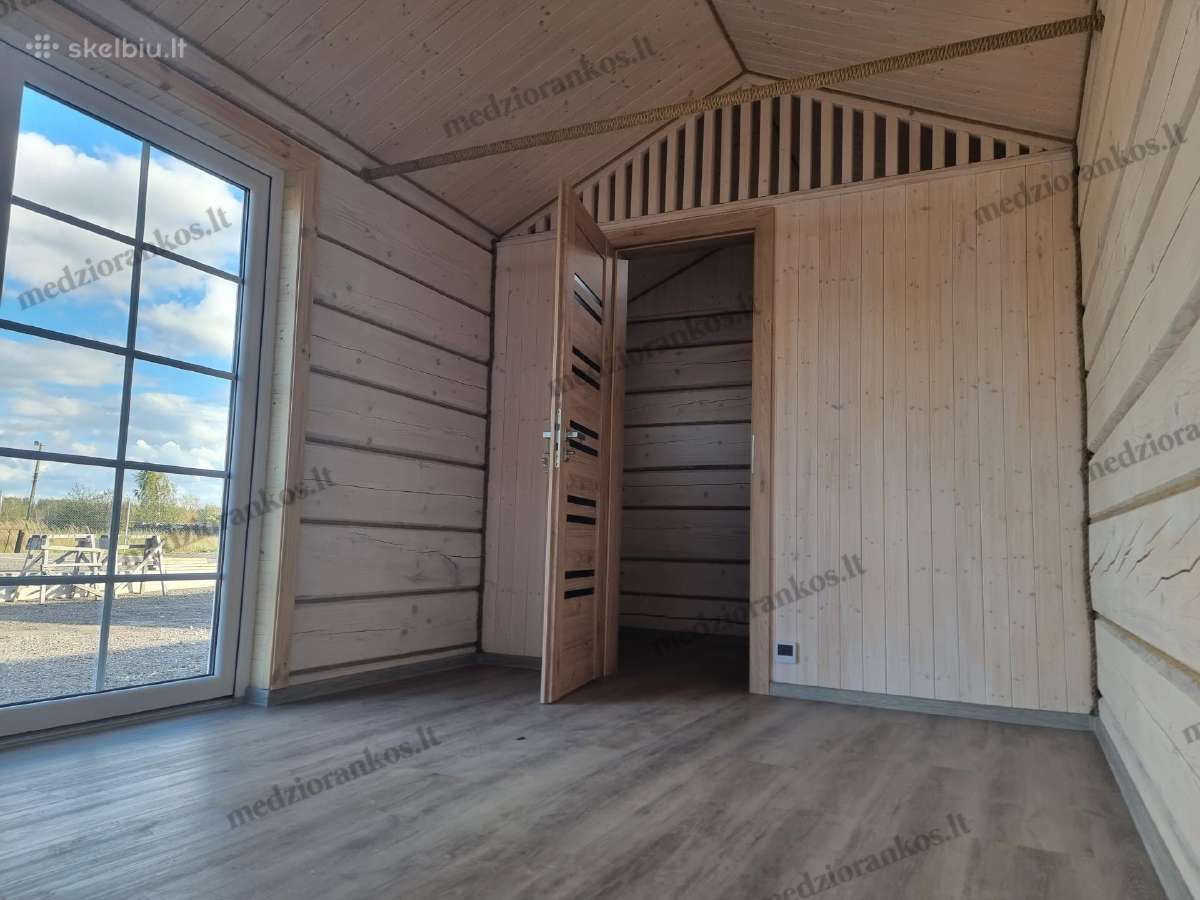 Rąstiniai nameliai 3x6m - nuotraukos Nr. 2