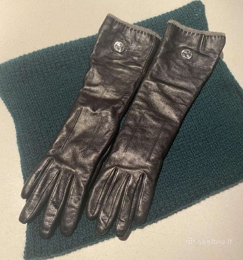 Gucci odinės pirštinės originalios - nuotraukos Nr. 4