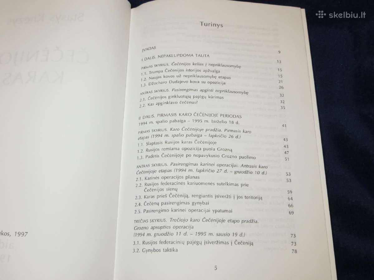 Knyga Čečėnijos karas S. Knezys 1997 - nuotraukos Nr. 4