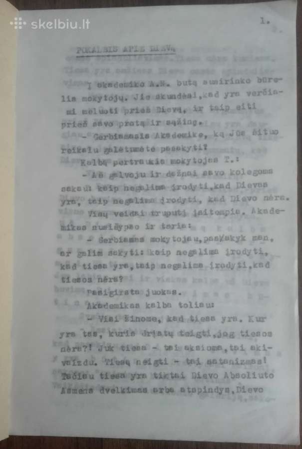 1931. Pokalbis Apie Dievą kolekcinė - nuotraukos Nr. 2