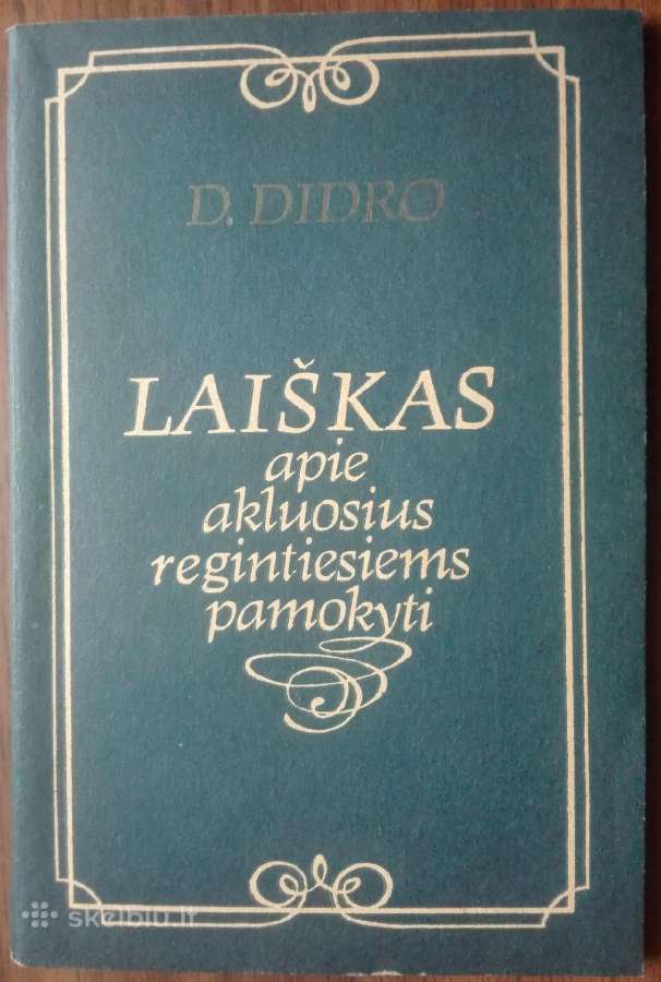 1934. Laiškas Apie Kluosius Regintiesiems Pamokyti