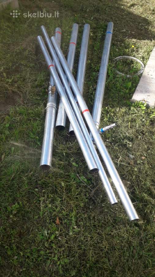 Cinkuoti vamzdžiai. 1,5-2m ilgio, 76; 54, 42 mm - nuotraukos Nr. 2