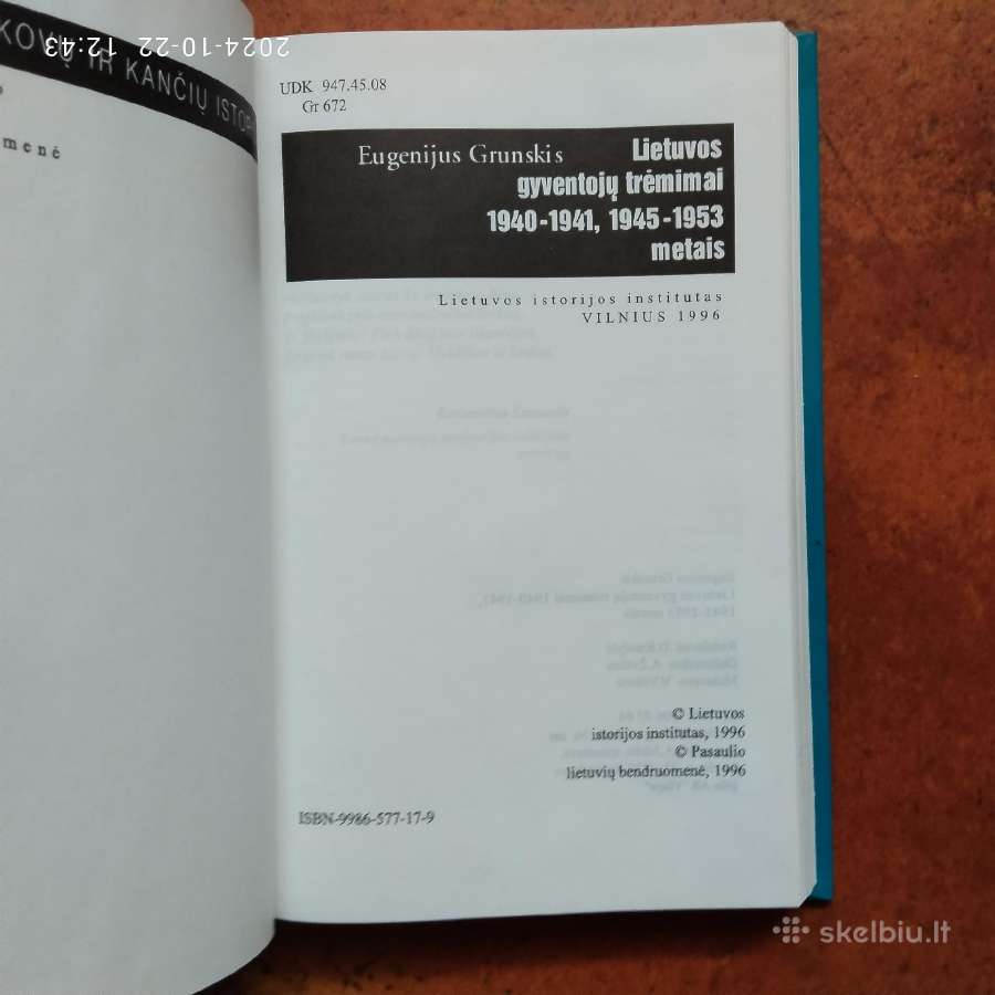 E. Grunskis "Lietuvos gyventojų trėmimai 1940-1941 - nuotraukos Nr. 3