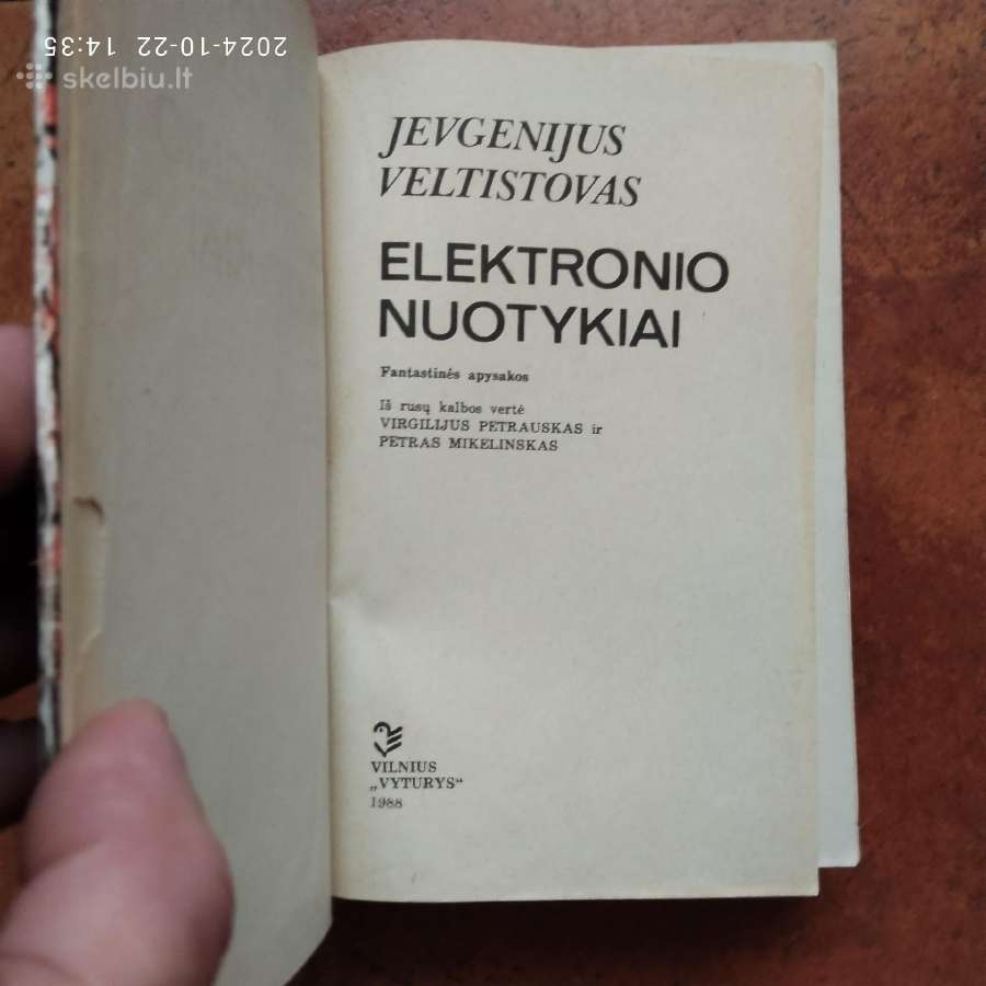 J. Veltistovas "Elektronio nuotykiai" 1988 metai - nuotraukos Nr. 3