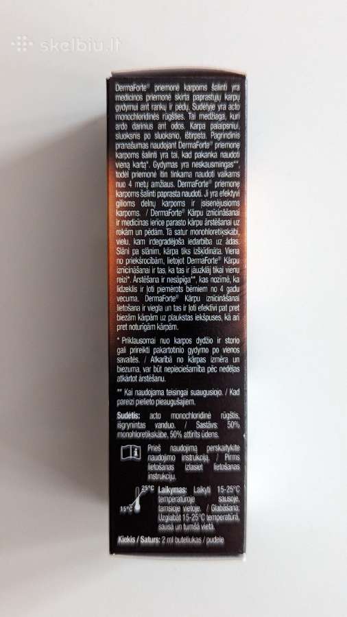 Derma Forte priemonė karpoms šalinti, 2 ml - nuotraukos Nr. 2