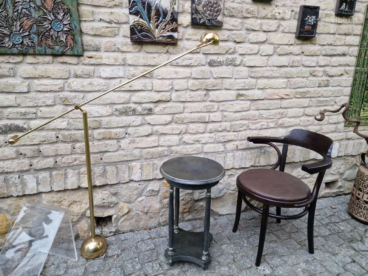 Vintažinis mid century medžio masyvo staliukas - nuotraukos Nr. 13