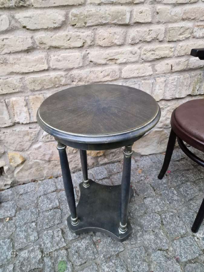 Vintažinis mid century medžio masyvo staliukas - nuotraukos Nr. 15