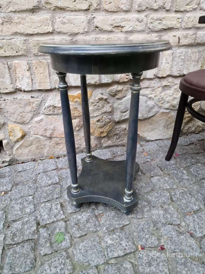 Vintažinis mid century medžio masyvo staliukas - nuotraukos Nr. 16