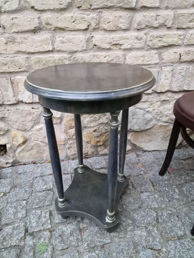 Vintažinis mid century medžio masyvo staliukas - nuotraukos Nr. 18