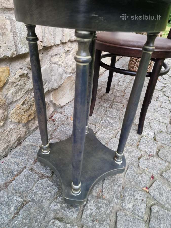 Vintažinis mid century medžio masyvo staliukas - nuotraukos Nr. 27
