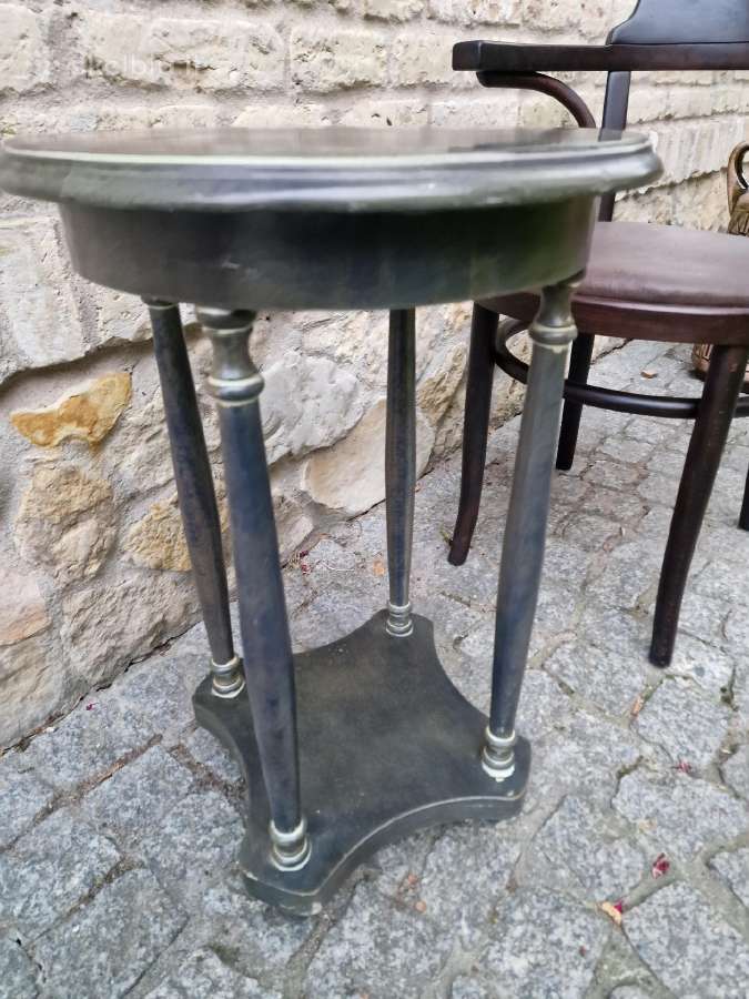 Vintažinis mid century medžio masyvo staliukas - nuotraukos Nr. 29