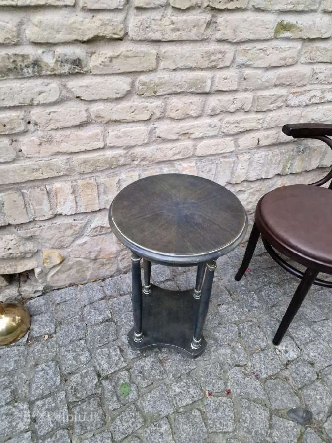 Vintažinis mid century medžio masyvo staliukas - nuotraukos Nr. 34