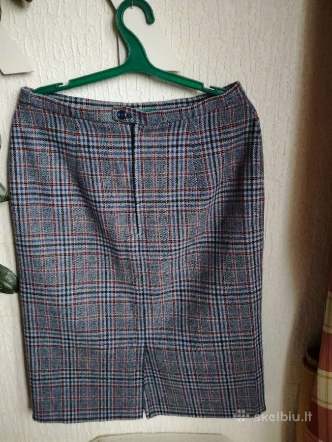 Vilnonis,kokybiškas,šiltas moteriškas sijonas - nuotraukos Nr. 3