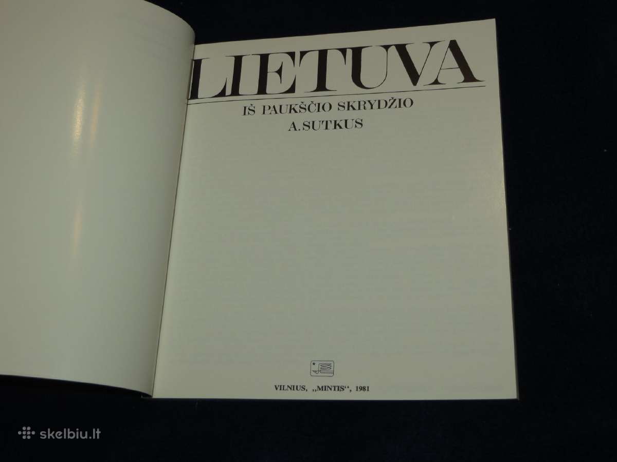 Knyga Lietuva iš paukščio skrydžio A. Sutkus 1981 - nuotraukos Nr. 3