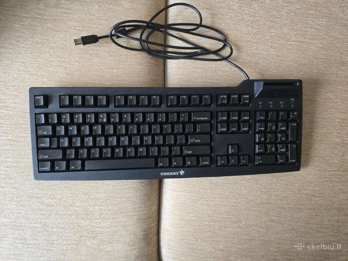 Usb-klaviatūra su tapatybės kortelių skaitytuvu