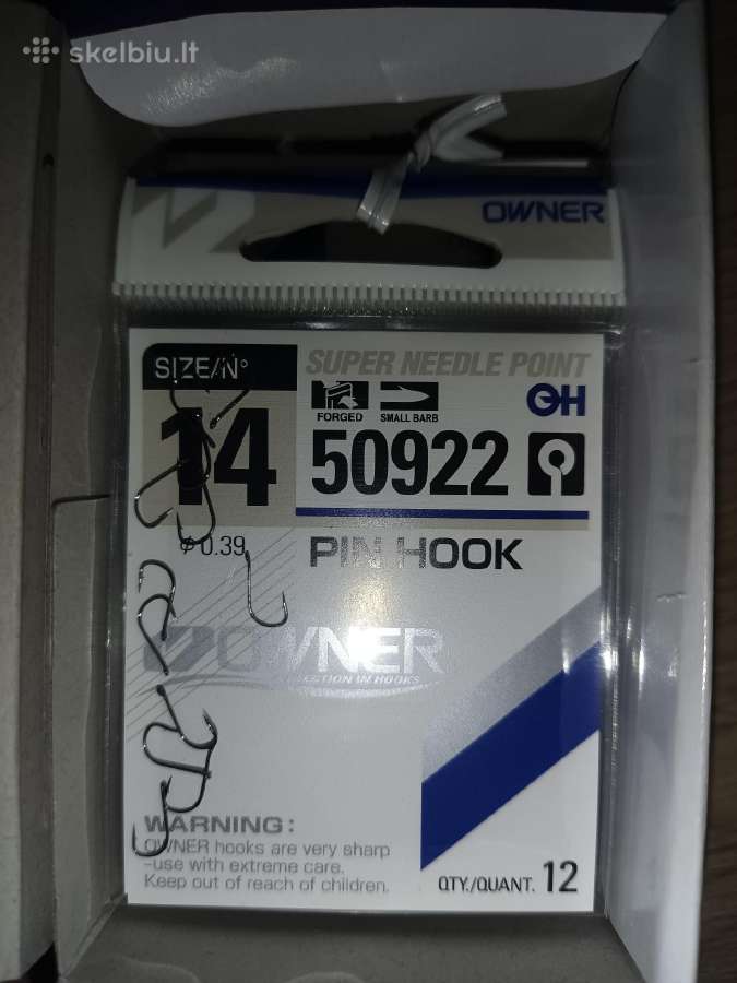Owner Pin Hook 50922 Dydis 14 vnt 12