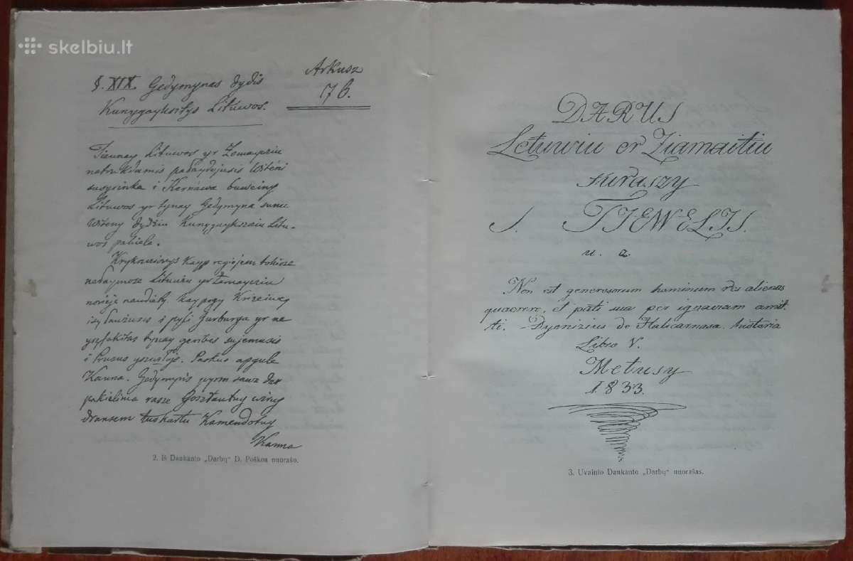 1950. Darbay Senuju Lituwiu Yr Žemaycziu 1822 - nuotraukos Nr. 2