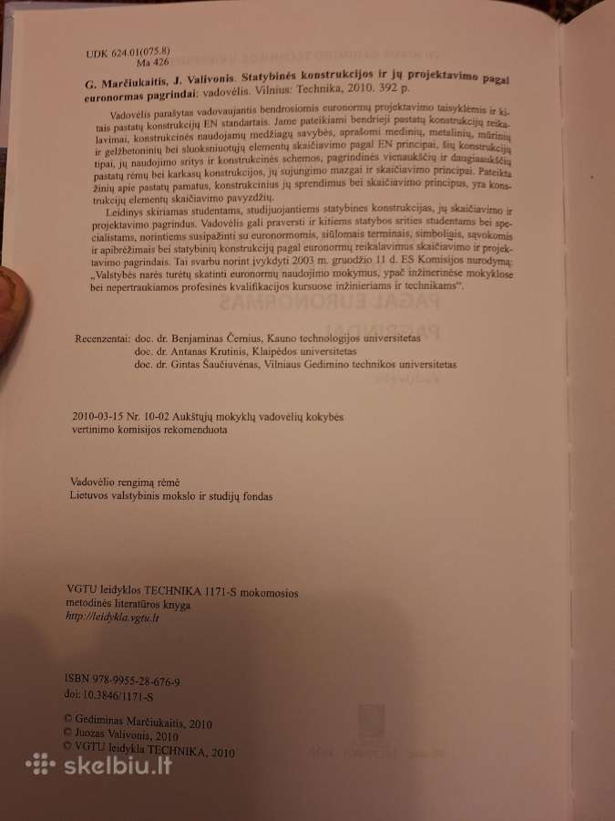 Statybinės konstrukcijos ir jų projektavimo pagal - nuotraukos Nr. 6