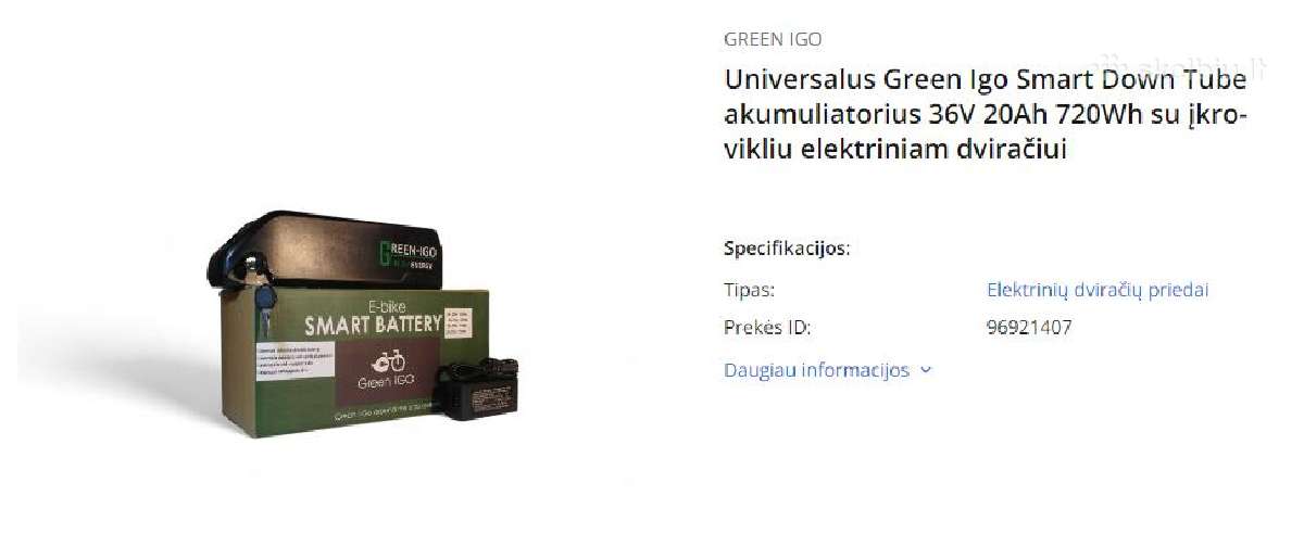 Universal naujos e-bike baterijos 10s(36v)13s(48v) - nuotraukos Nr. 13
