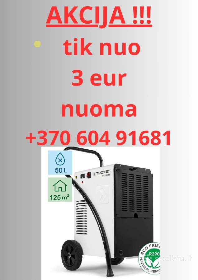 Drėgmės surinkėjų nuoma